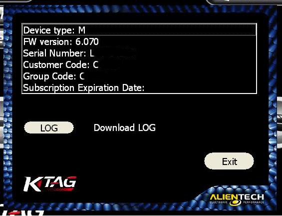 Обновление K-TAG до 2.11 FW 6.070
