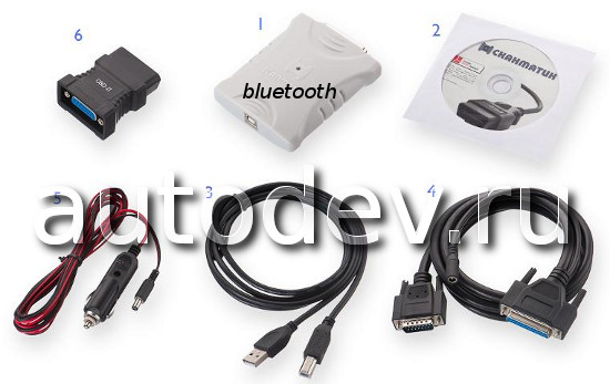 Диагностический комплект Сканматик 2 USB и Bluetooth 